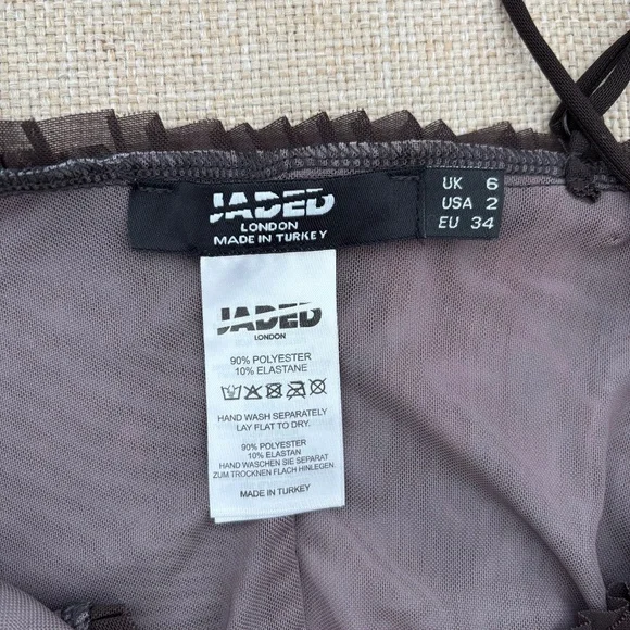 Jaded London Black and Purple Mini Dress - Picture 2 of 8